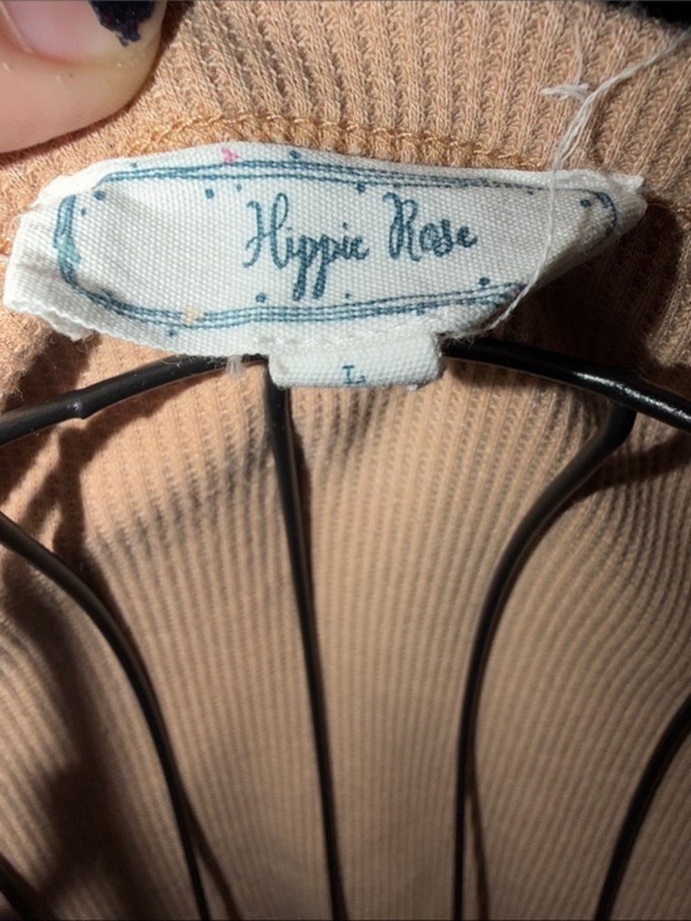 Hippie Rose Ribbed Scoop Crop Top in cream yellow